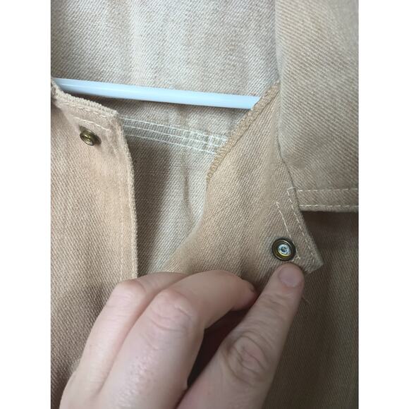 Vintage Sears Leisure Life Tan Button Up Corduroy Top Jacket Men's 44 (Large) - Picture 2 of 4